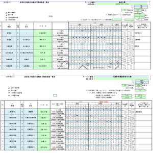 介護施設勤務表複合・兼務対応